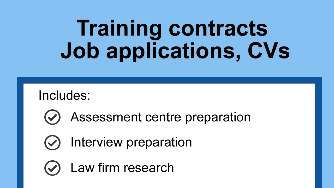 Training Contract CV Interview Preparation
